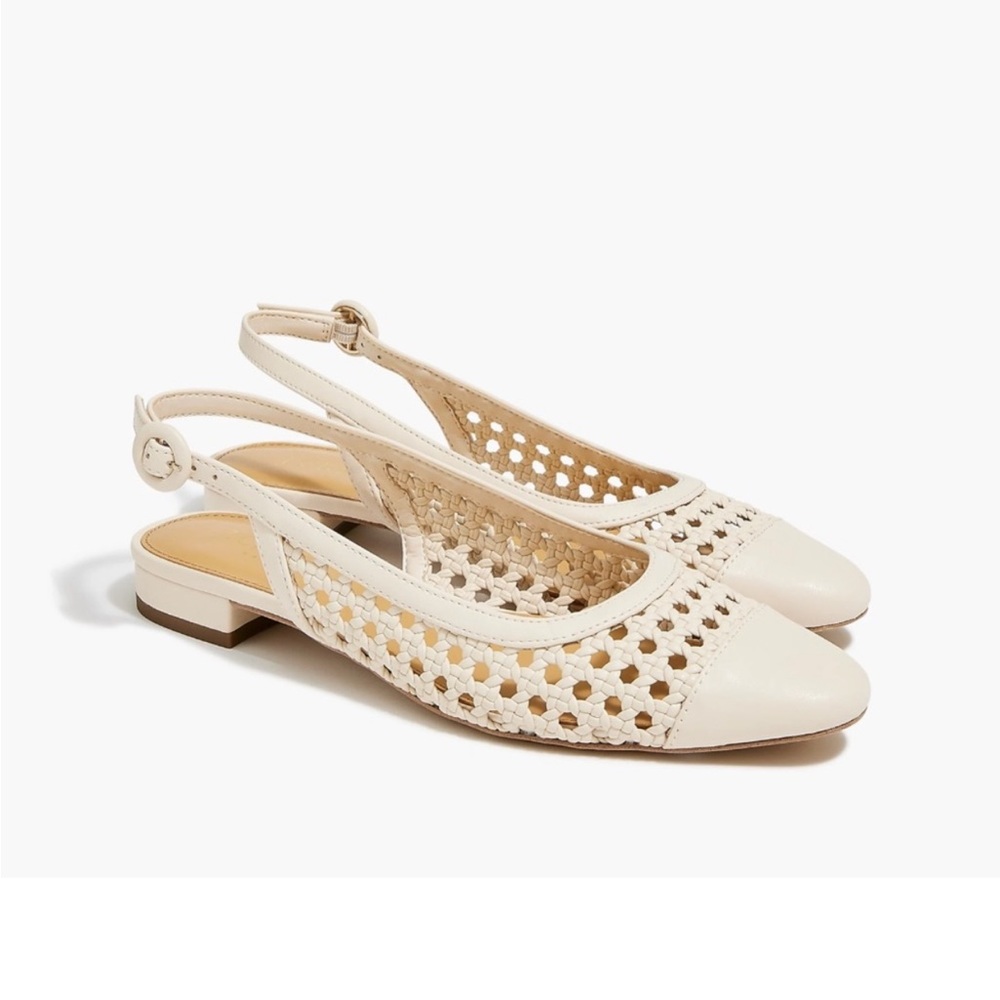 J crew slingback flats